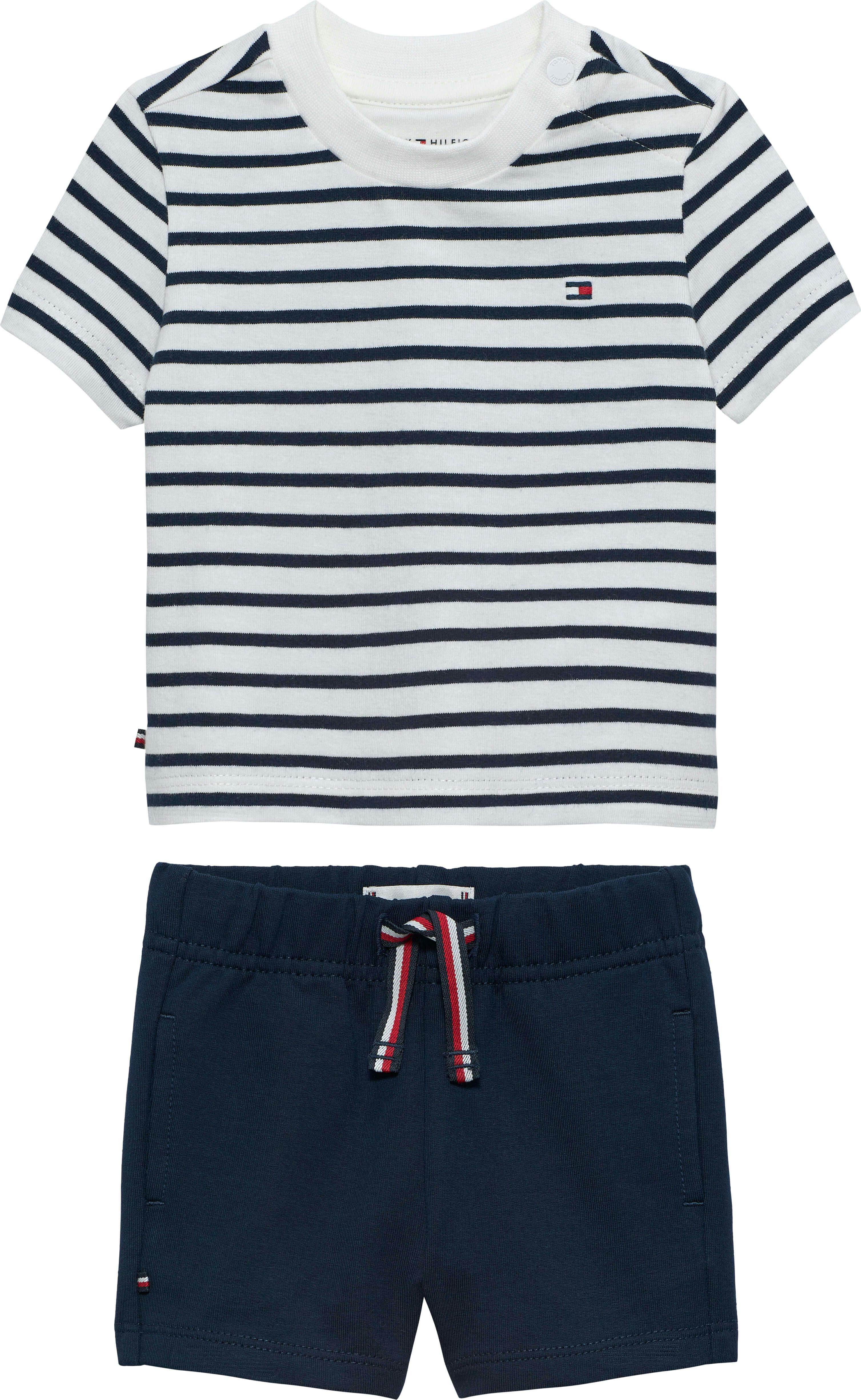 TOMMY HILFIGER - Tommy Hilfiger ESSENTIAL STRIPE TEE + SHORT S