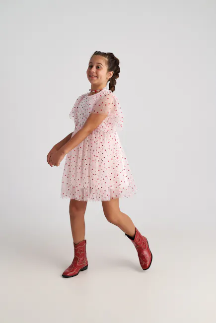 TWO IN A CASTLE - Two In A Castle Φόρεμα Τούλι Καρδούλες