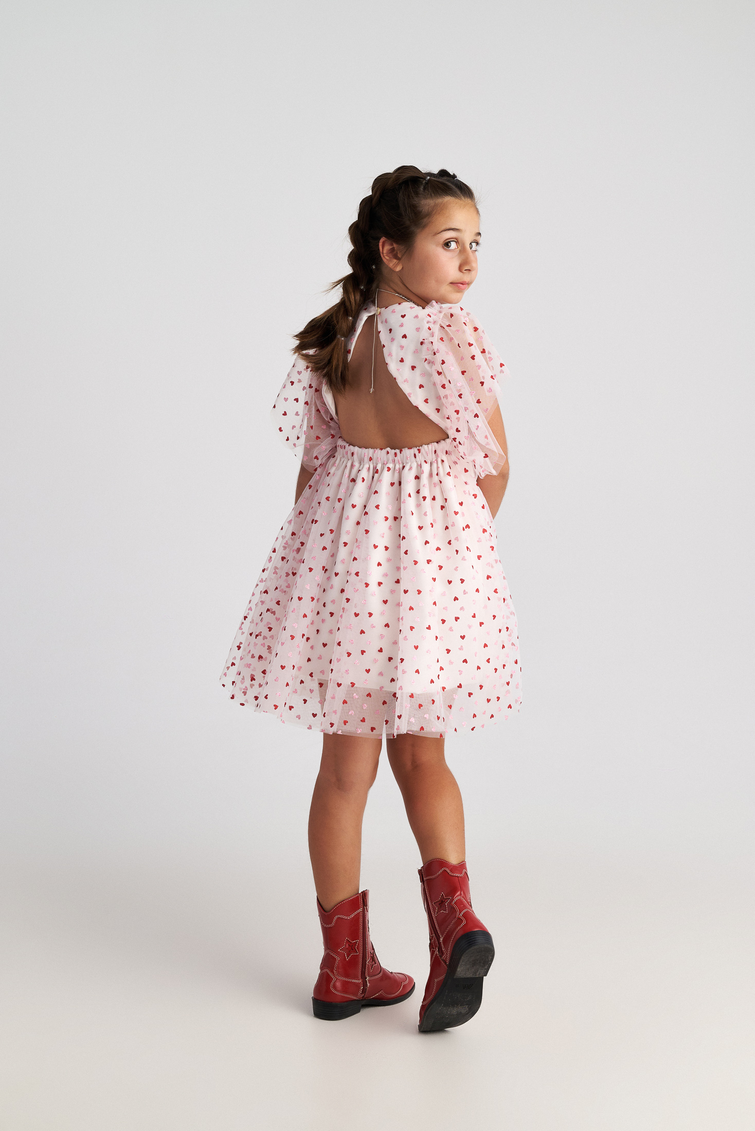 TWO IN A CASTLE - Two In A Castle Φόρεμα Τούλι Καρδούλες