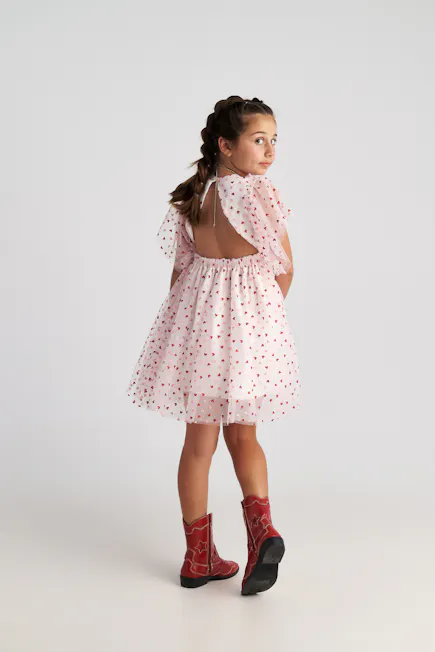 TWO IN A CASTLE - Two In A Castle Φόρεμα Τούλι Καρδούλες