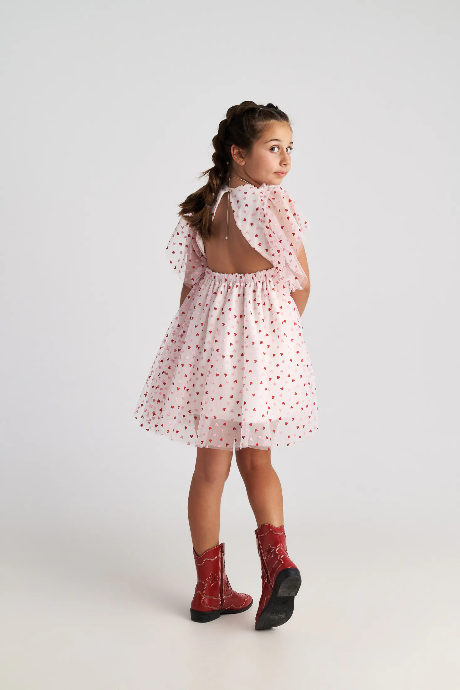 TWO IN A CASTLE - Two In A Castle Φόρεμα Τούλι Καρδούλες