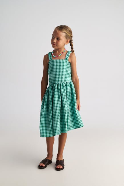 TWO IN A CASTLE - Two In A Castle Φόρεμα Καρό Πράσινο