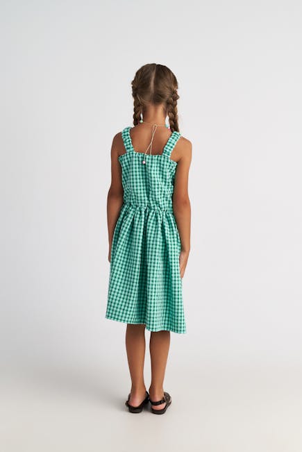 TWO IN A CASTLE - Two In A Castle Φόρεμα Καρό Πράσινο