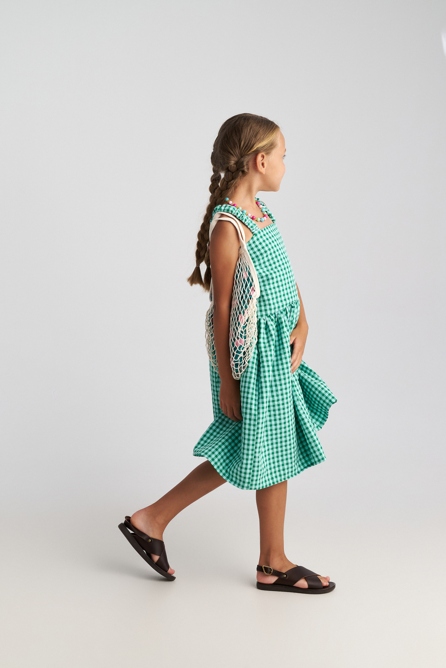 TWO IN A CASTLE - Two In A Castle Φόρεμα Καρό Πράσινο