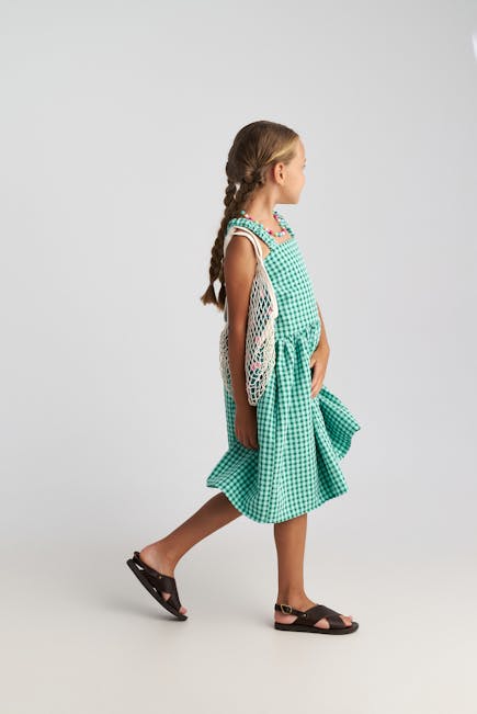 TWO IN A CASTLE - Two In A Castle Φόρεμα Καρό Πράσινο