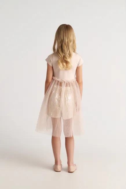 TWO IN A CASTLE - Two In A Castle Σετ Τοπ Τούλι Σορτς Παγιέτες