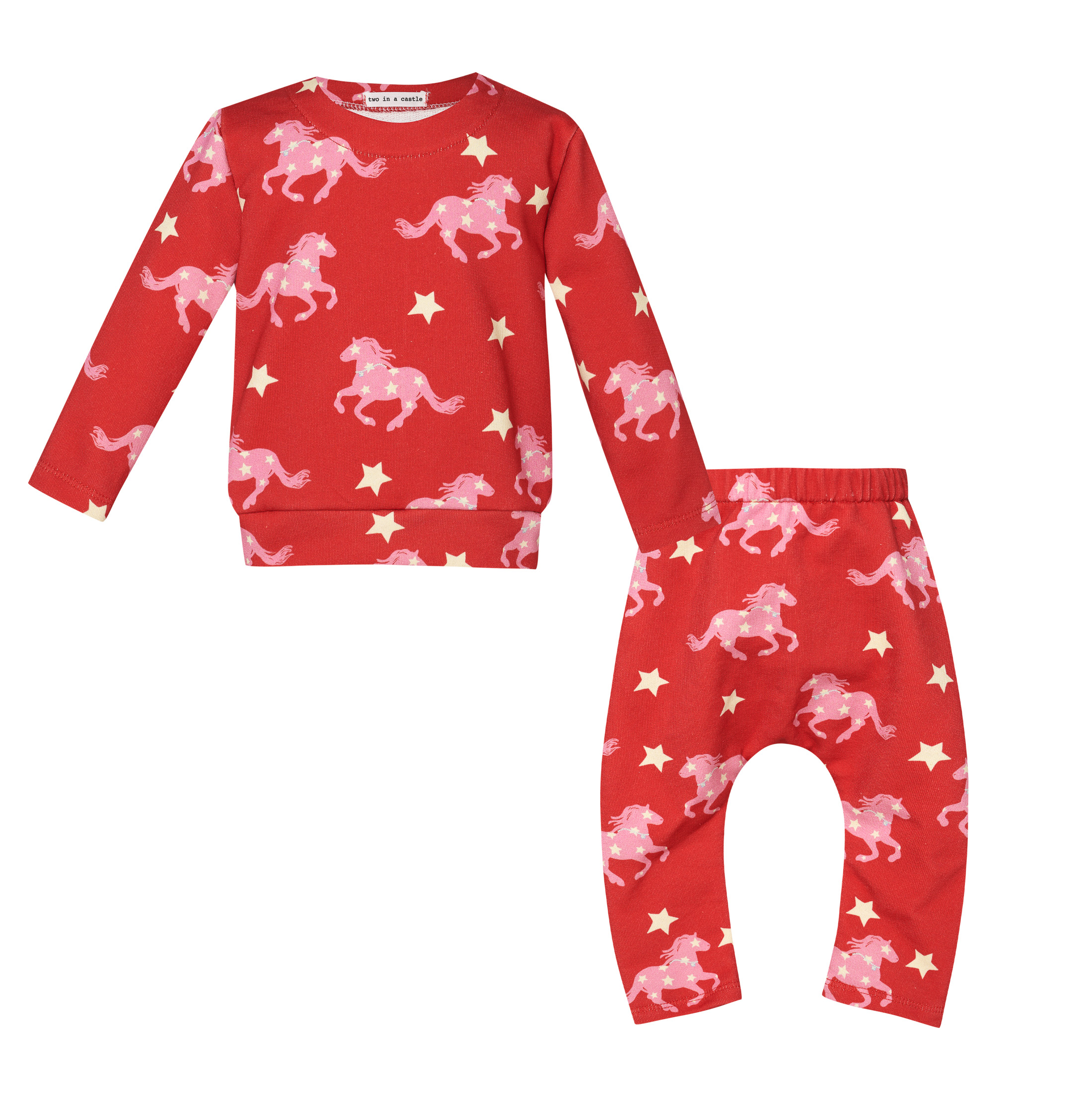  TC MAGIC HORSES SET W/ALLOVER TOP & SLOUCHY PANTS BABY- --- ΣΕΤ ΒΒ ΚΟΡΙΤΣΙ