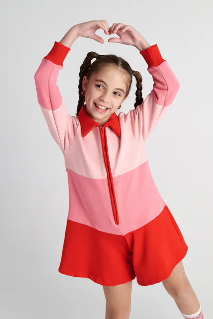 TWO IN A CASTLE - Two In A Castle TC RASPBERRY PUFF TENNIS PLAYSUIT KID --- ΦΟΡΜΑ ΚΟΡΙΤΣΙ