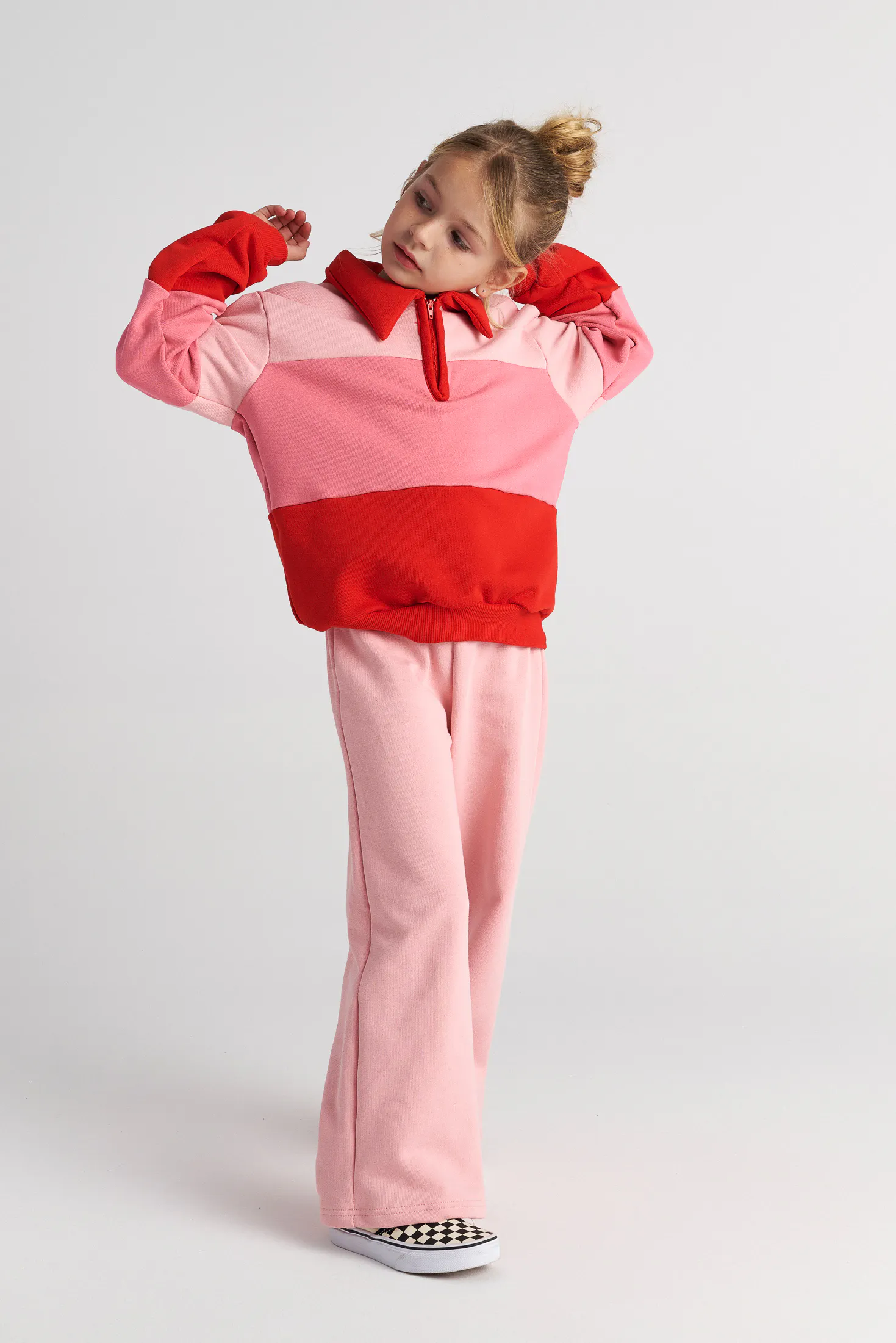 TWO IN A CASTLE - Two In A Castle TC RASPBERRY PUFF SET W/TENNIS SWEATER & PANTS KID --- ΣΕΤ ΚΟΡΙΤΣΙ ΜΝ