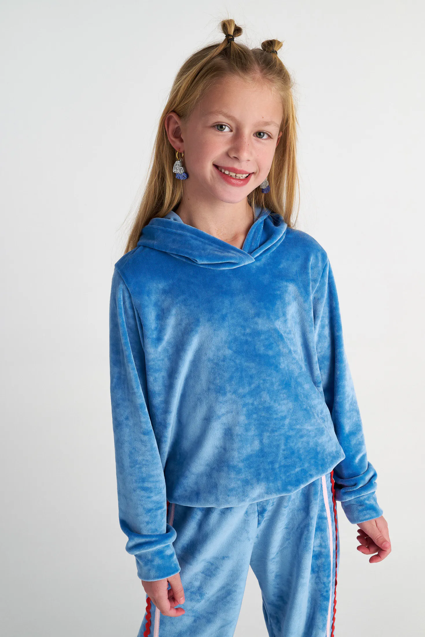 TWO IN A CASTLE - Two In A Castle TC VELVET CLOUD SET W/HOODED TOP & PANTS KID+ --- ΣΕΤ ΚΟΡΙΤΣΙ ΜΝ