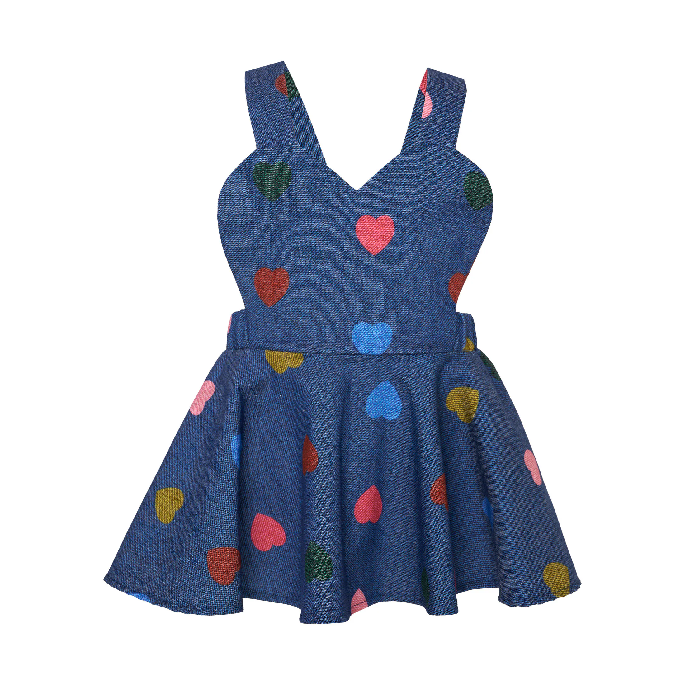 TWO IN A CASTLE - Two In A Castle TC HEART CONFETTI SET W/B HEARTS SHAPE DUNGAREES & BODY BABY --- ΣΕΤ ΒΒ ΚΟΡΙΤΣΙ