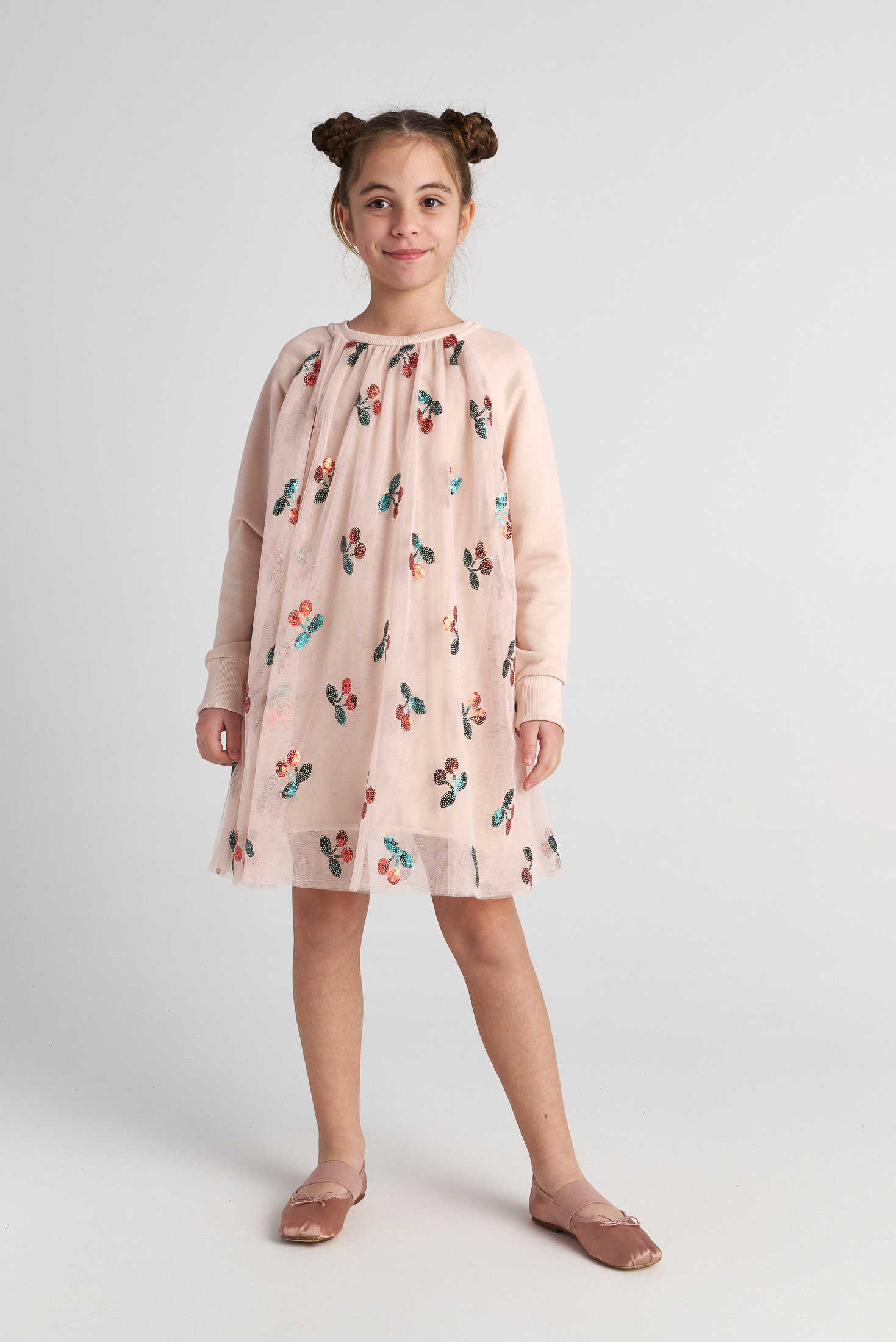  TC CHERRY BALM EMBROIDERED DRESS KID --- ΦΟΡΕΜΑ