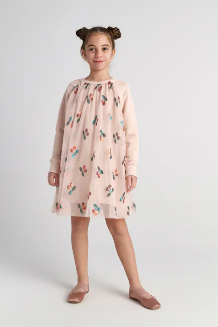 TWO IN A CASTLE - Two In A Castle TC CHERRY BALM EMBROIDERED DRESS KID --- ΦΟΡΕΜΑ