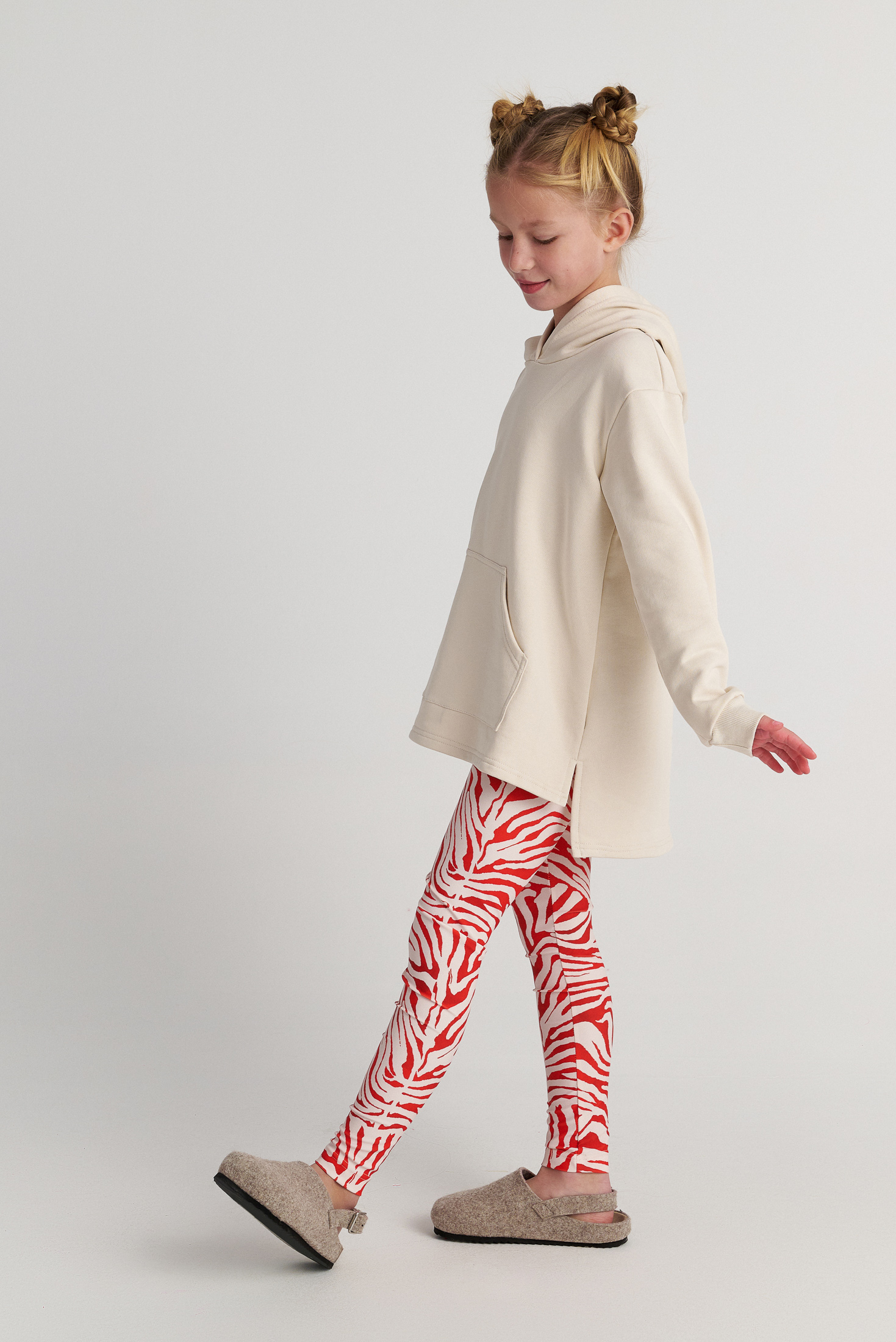  TC RED SAFARI SET W/HOODED TOP & ATHLETIC LEGGINGS KID+ --- ΣΕΤ ΚΟΡΙΤΣΙ ΜΝ