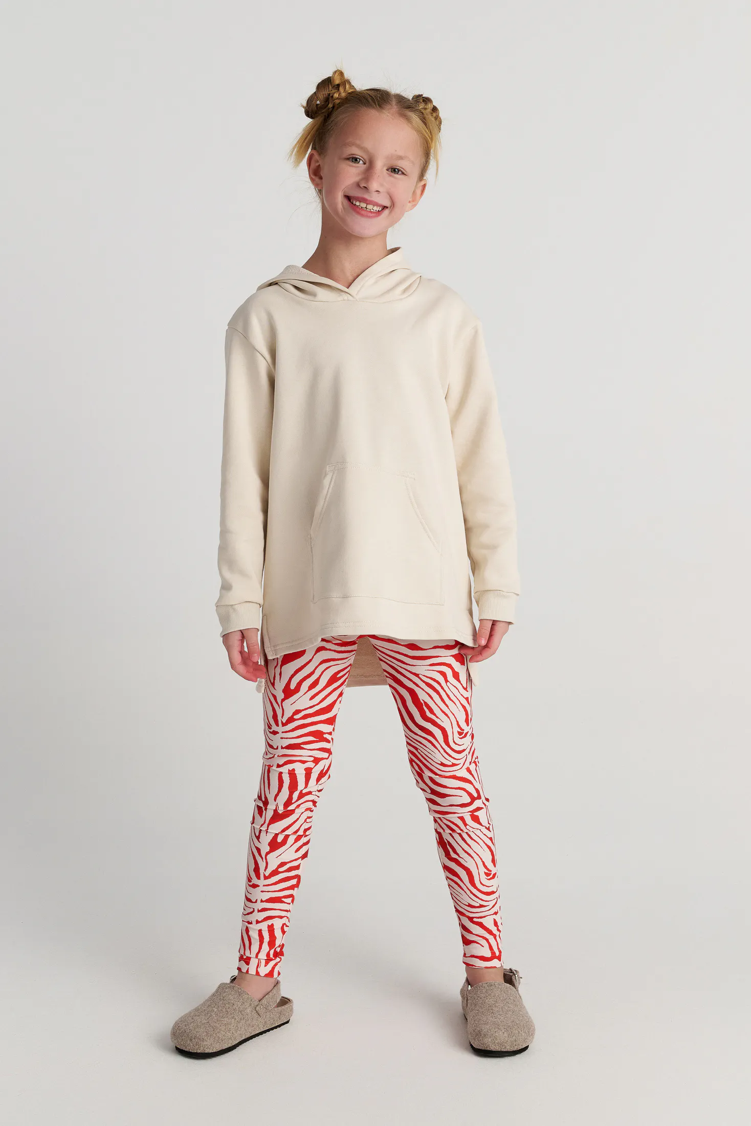 TWO IN A CASTLE - Two In A Castle TC RED SAFARI SET W/HOODED TOP & ATHLETIC LEGGINGS KID+ --- ΣΕΤ ΚΟΡΙΤΣΙ ΜΝ
