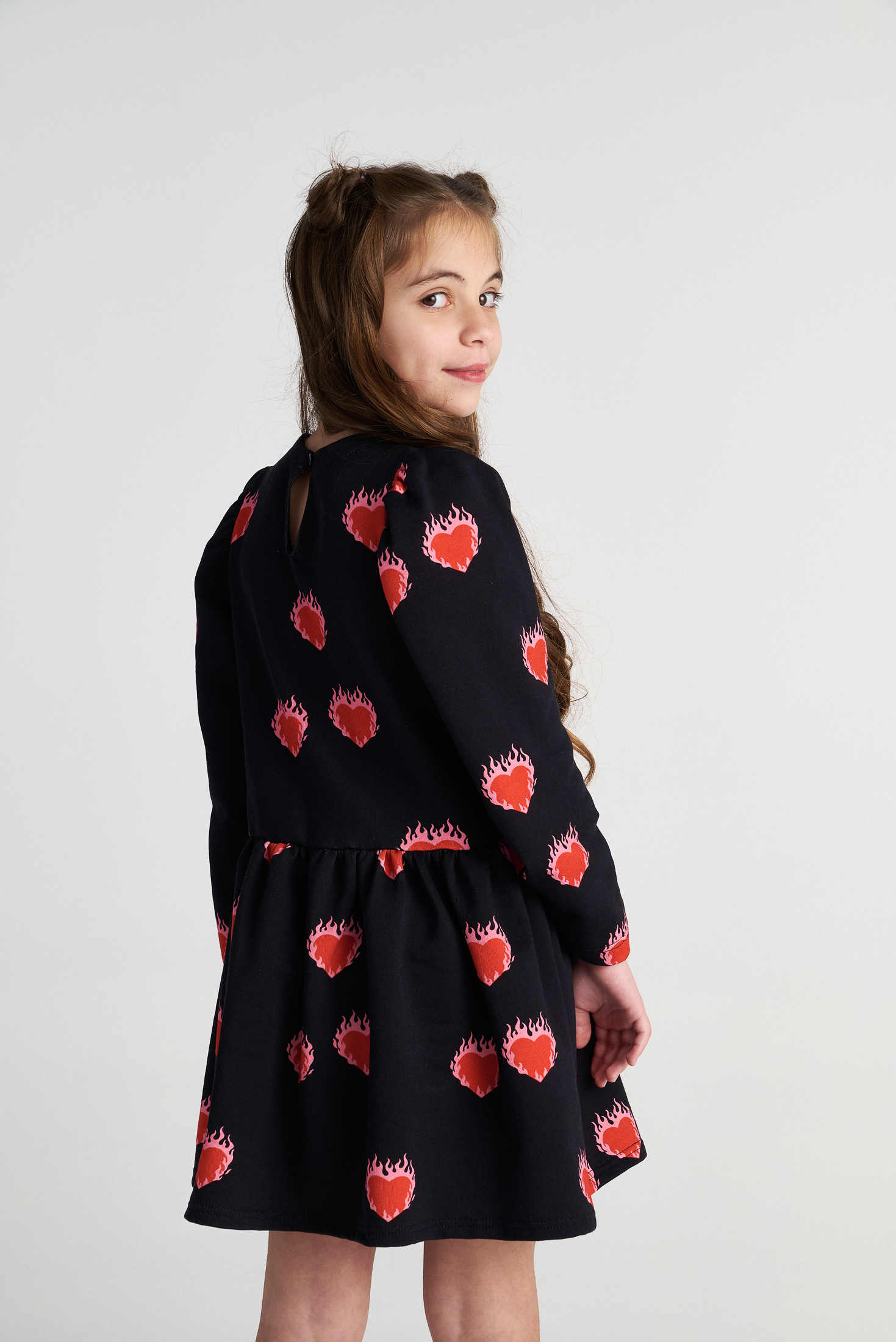 TWO IN A CASTLE - Two In A Castle TC FLAMING HEARTS ALLOVER DRESS KID --- ΦΟΡΕΜΑ