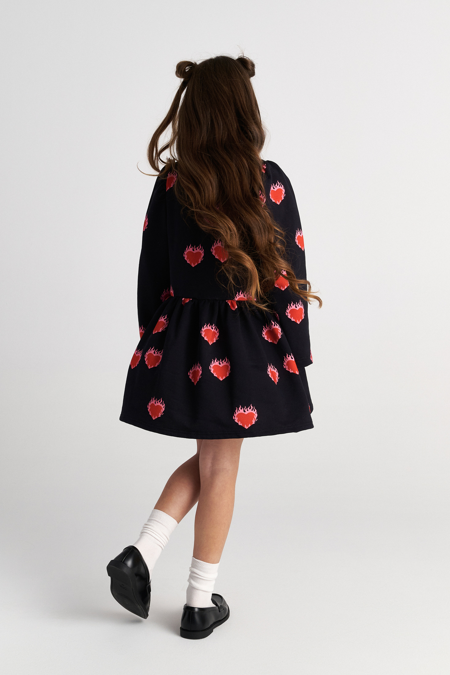 TWO IN A CASTLE - Two In A Castle TC FLAMING HEARTS ALLOVER DRESS KID --- ΦΟΡΕΜΑ