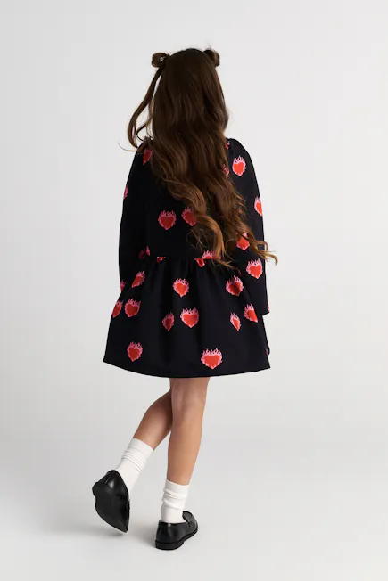 TWO IN A CASTLE - Two In A Castle TC FLAMING HEARTS ALLOVER DRESS KID --- ΦΟΡΕΜΑ