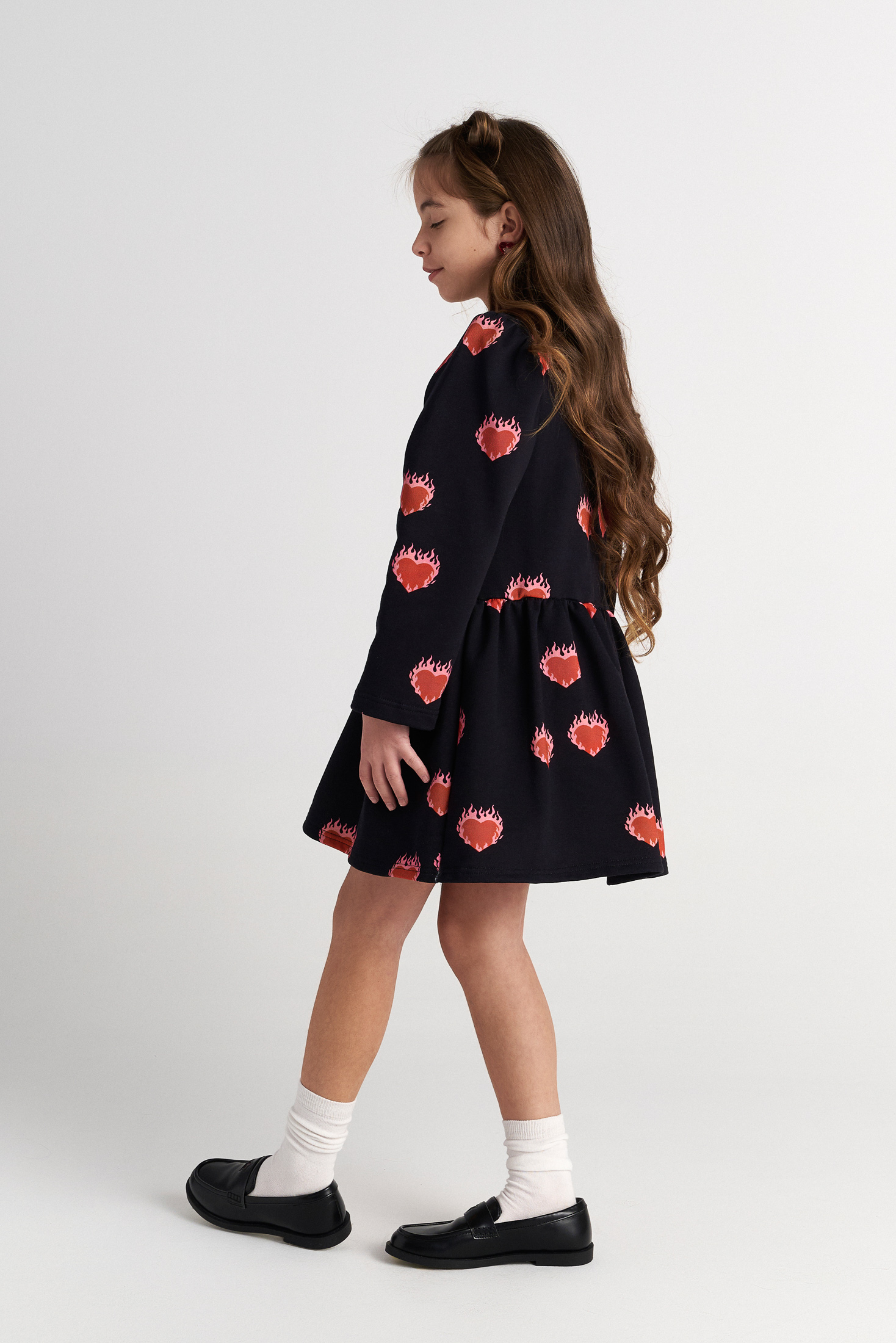 TWO IN A CASTLE - Two In A Castle TC FLAMING HEARTS ALLOVER DRESS KID --- ΦΟΡΕΜΑ