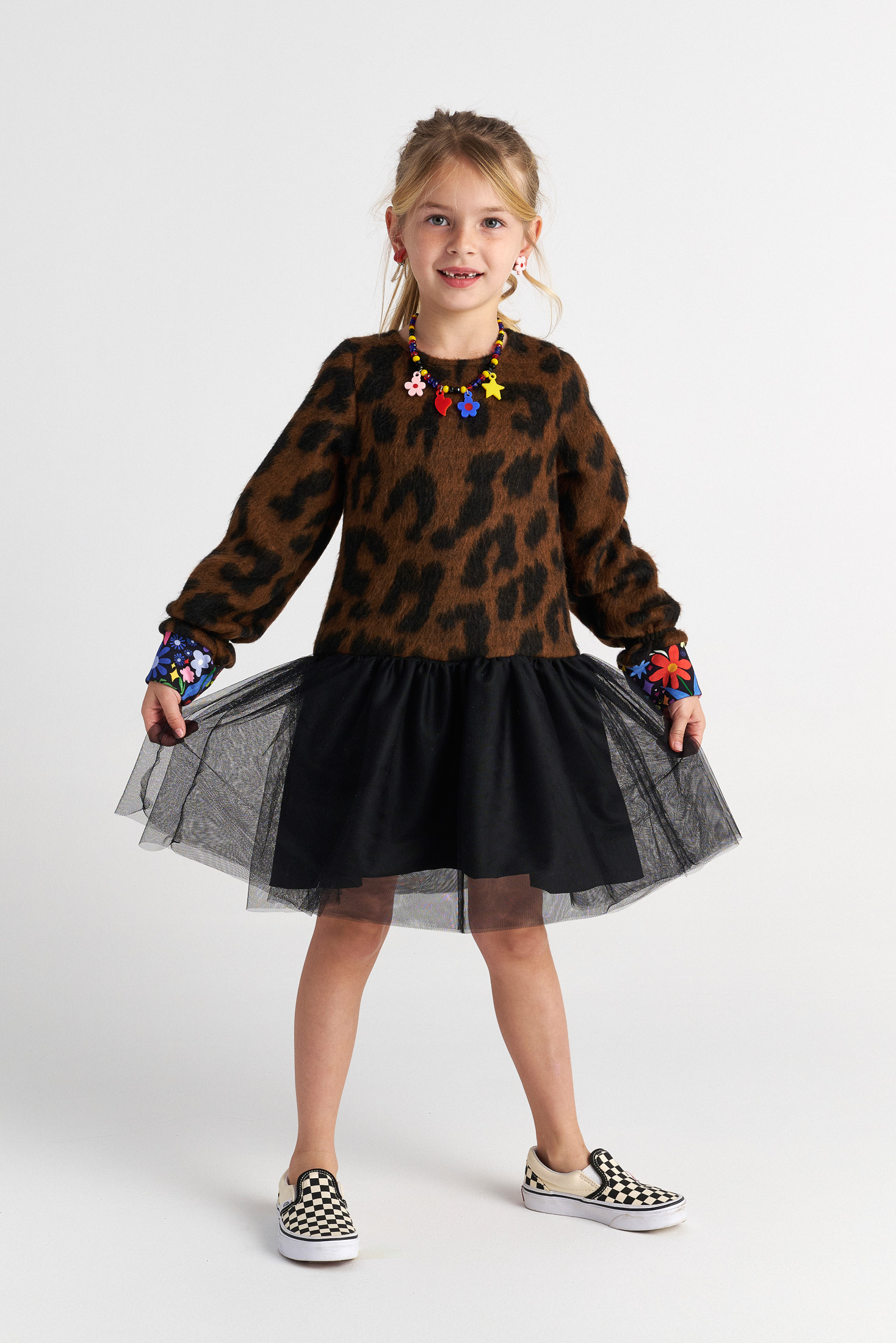  TC WILD FLOWERS KNITTED TUTU DRESS KID --- ΦΟΡΕΜΑ