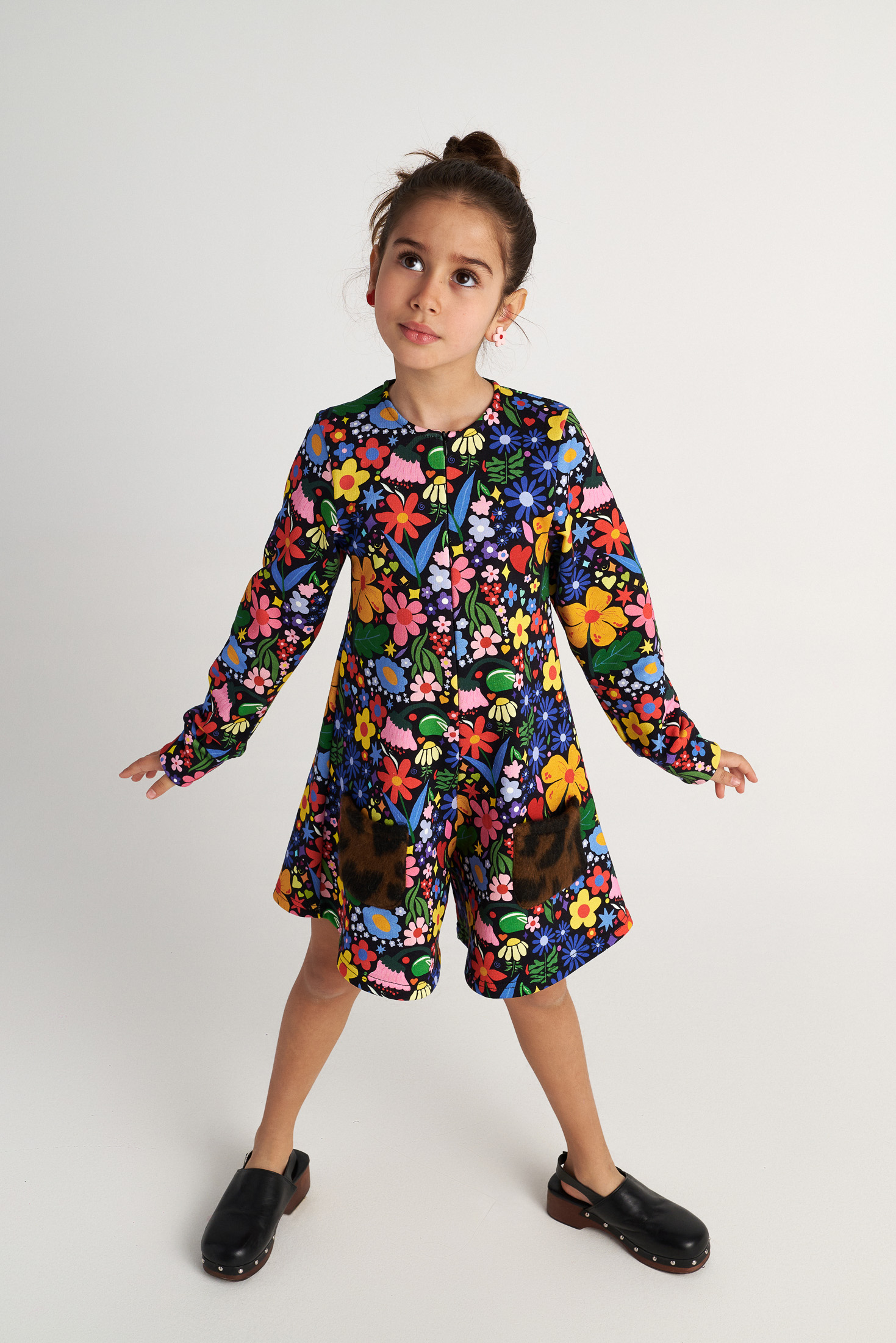TWO IN A CASTLE - Two In A Castle TC FLOWER SKY ALLOVER PLAYSUIT KID --- ΦΟΡΜΑ ΚΟΡΙΤΣΙ