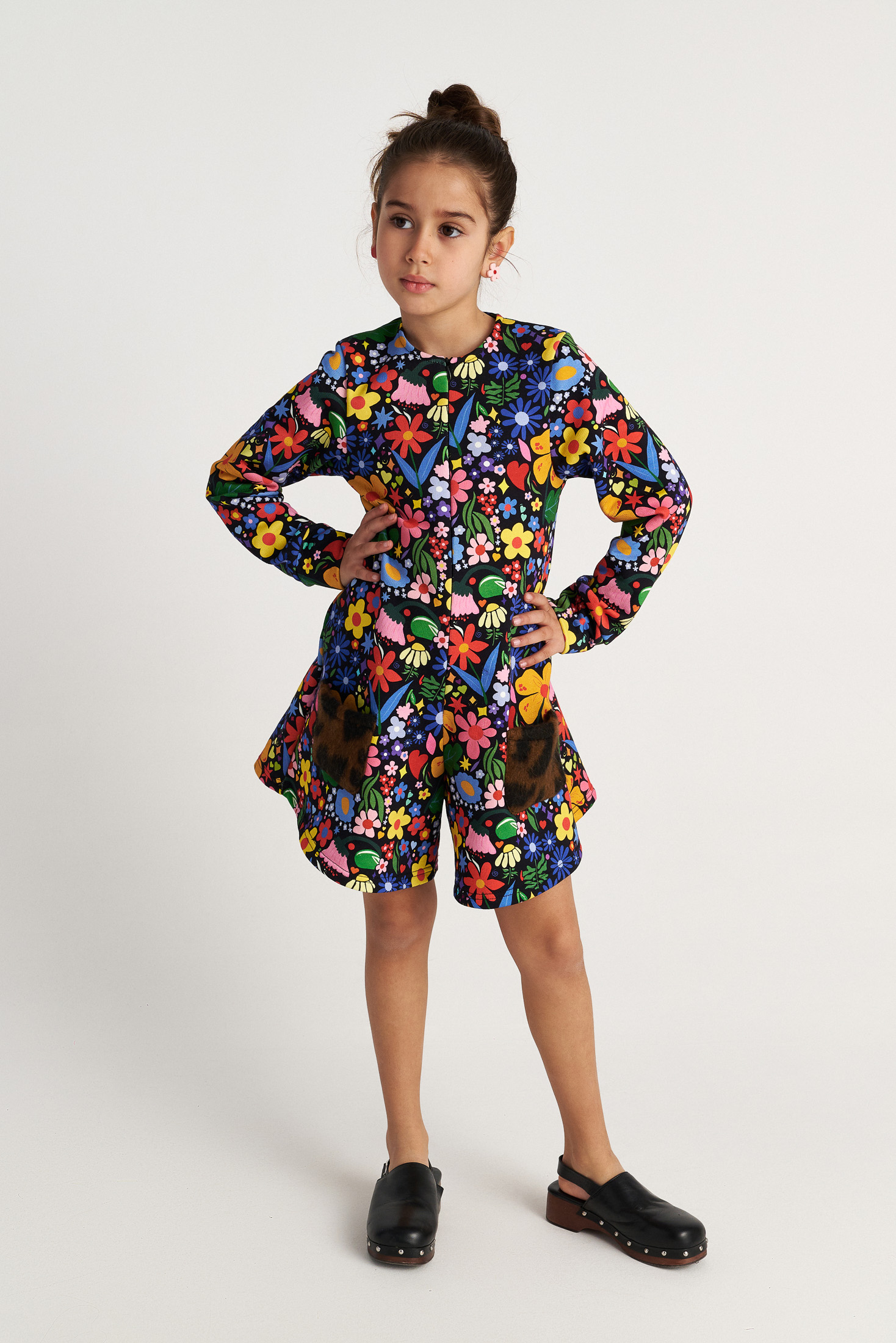 TWO IN A CASTLE - Two In A Castle TC FLOWER SKY ALLOVER PLAYSUIT KID --- ΦΟΡΜΑ ΚΟΡΙΤΣΙ