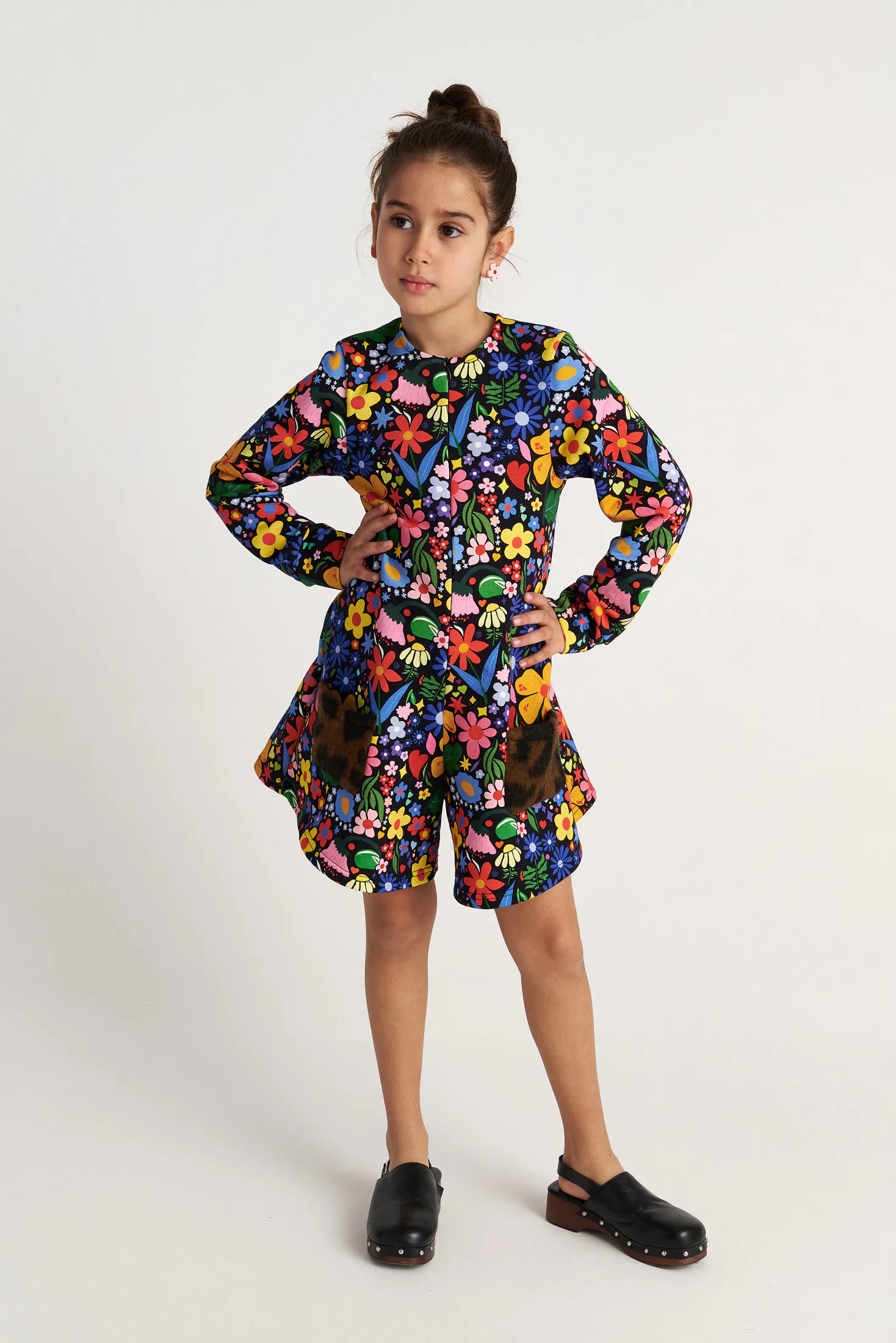 TWO IN A CASTLE - Two In A Castle TC FLOWER SKY ALLOVER PLAYSUIT KID --- ΦΟΡΜΑ ΚΟΡΙΤΣΙ