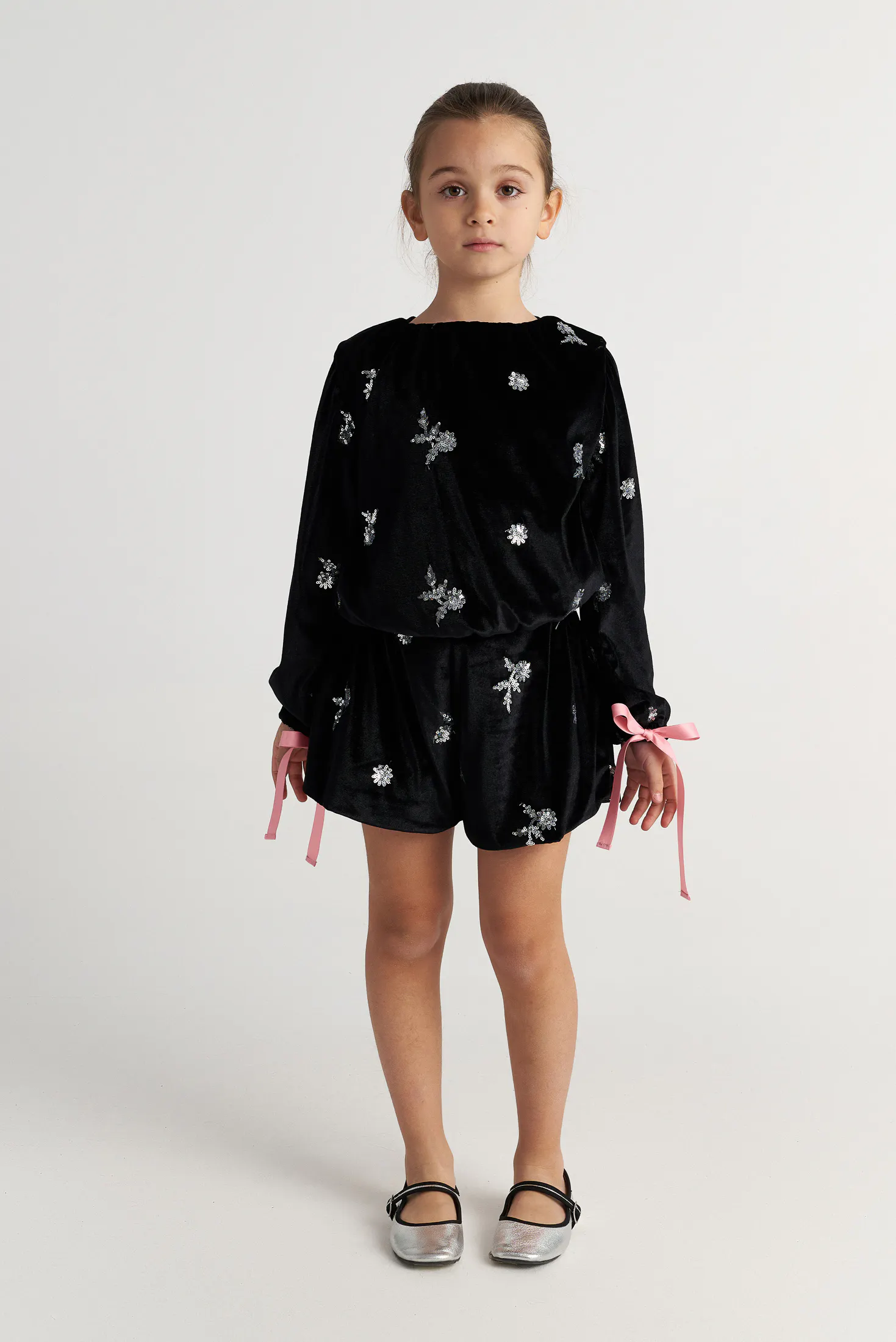 TWO IN A CASTLE - Two In A Castle TC SPARKLES SET W/VELVET TOP & SHORTS KID+ --- ΣΕΤ ΚΟΡΙΤΣΙ ΜΝ