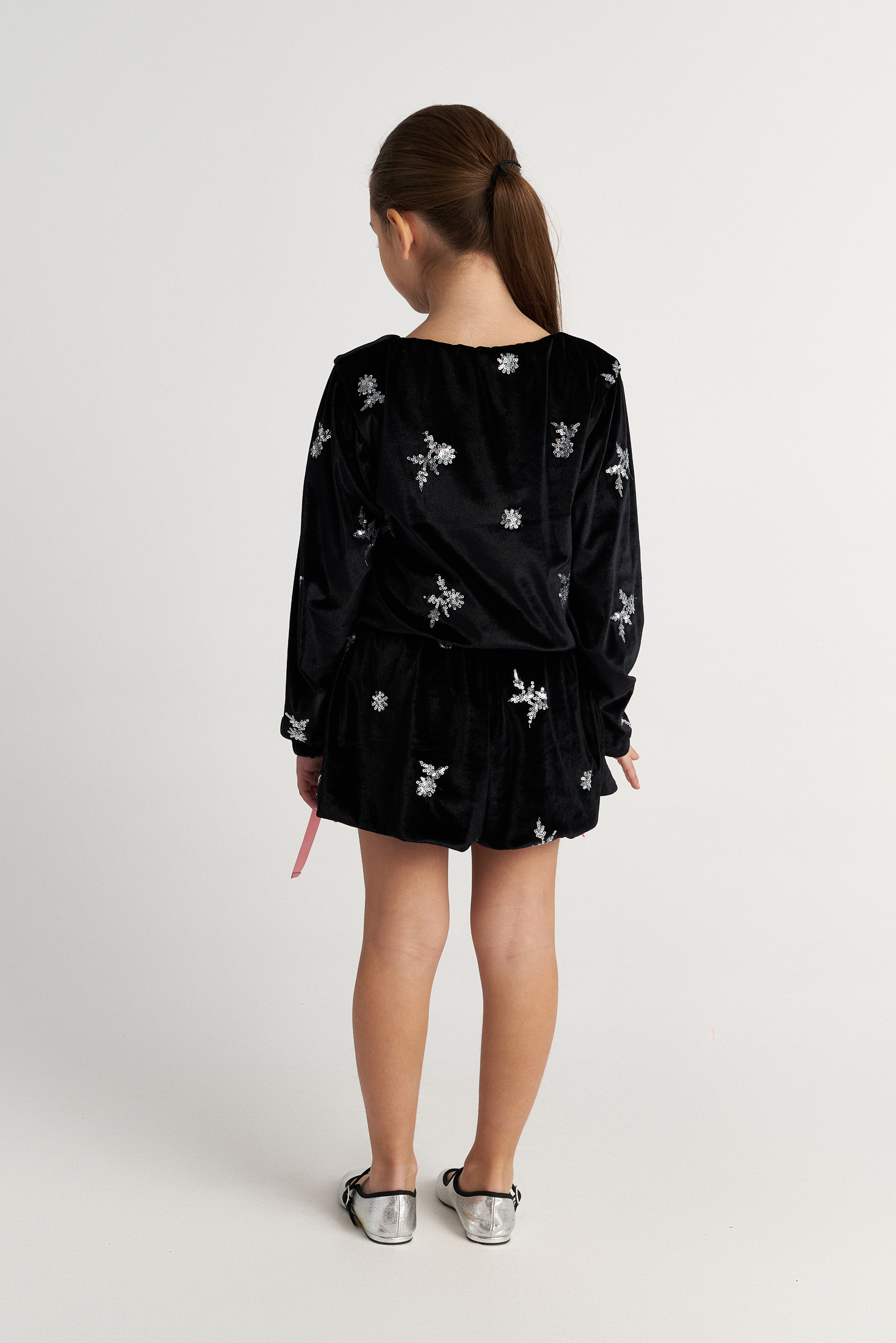 TWO IN A CASTLE - Two In A Castle TC SPARKLES SET W/VELVET TOP & SHORTS KID+ --- ΣΕΤ ΚΟΡΙΤΣΙ ΜΝ