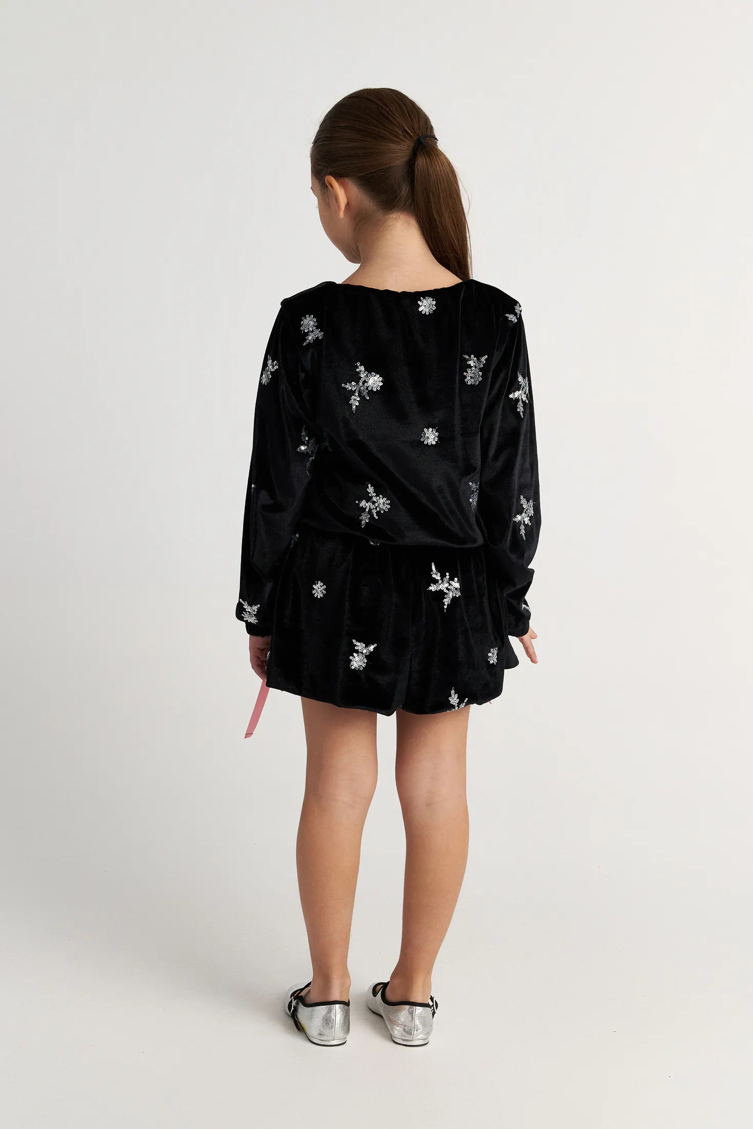 TWO IN A CASTLE - Two In A Castle TC SPARKLES SET W/VELVET TOP & SHORTS KID+ --- ΣΕΤ ΚΟΡΙΤΣΙ ΜΝ