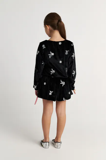 TWO IN A CASTLE - Two In A Castle TC SPARKLES SET W/VELVET TOP & SHORTS KID+ --- ΣΕΤ ΚΟΡΙΤΣΙ ΜΝ