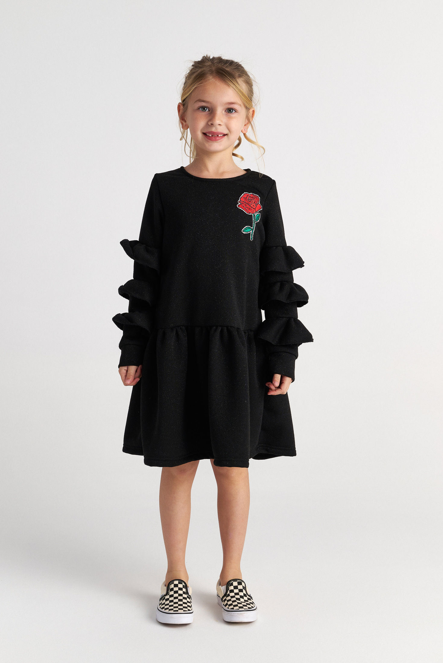 TWO IN A CASTLE - Two In A Castle TC SPARKLY ROSE RUFFLE SLEEVE DRESS KID+ --- ΦΟΡΕΜΑ