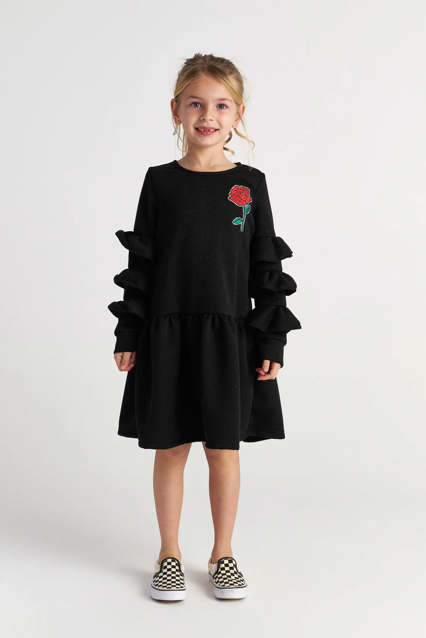 TWO IN A CASTLE - Two In A Castle TC SPARKLY ROSE RUFFLE SLEEVE DRESS KID+ --- ΦΟΡΕΜΑ
