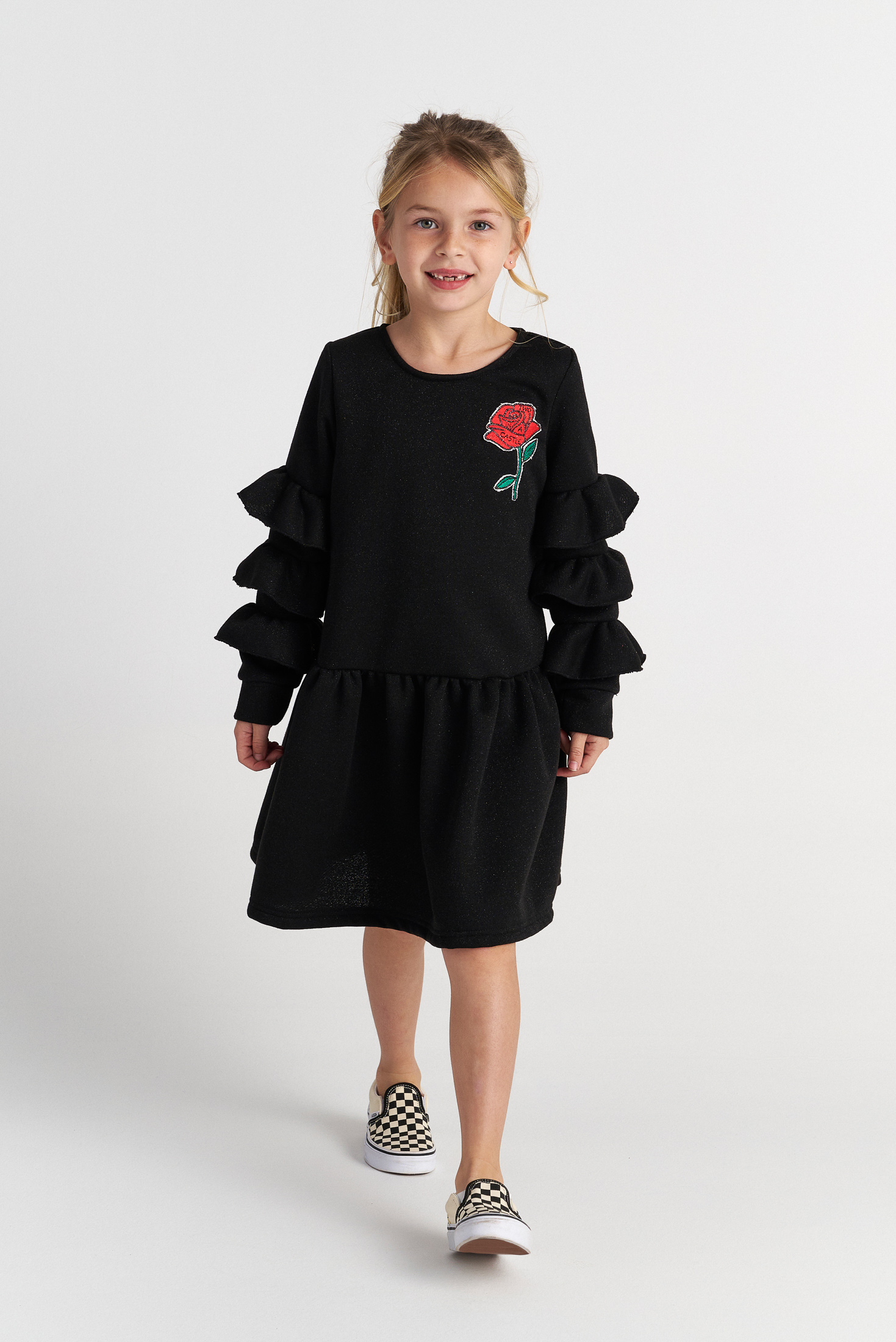 TWO IN A CASTLE - Two In A Castle TC SPARKLY ROSE RUFFLE SLEEVE DRESS KID+ --- ΦΟΡΕΜΑ