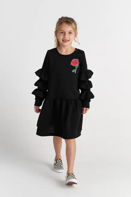 TWO IN A CASTLE - Two In A Castle TC SPARKLY ROSE RUFFLE SLEEVE DRESS KID+ --- ΦΟΡΕΜΑ