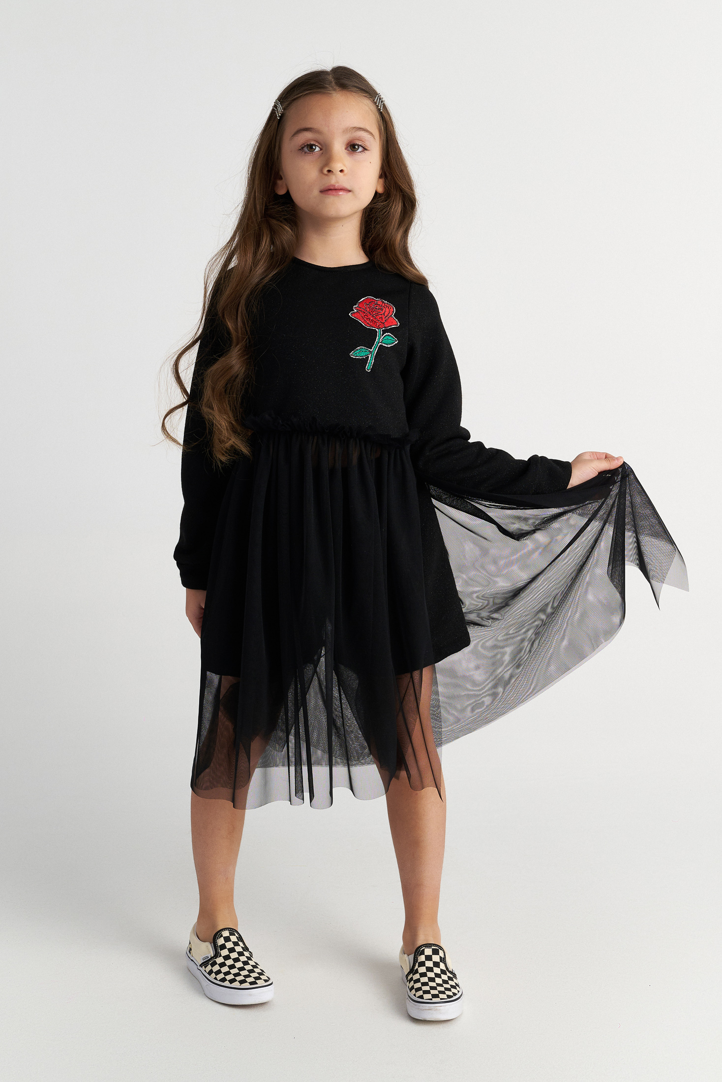 TWO IN A CASTLE - Two In A Castle TC SPARKLY ROSE SET W/TUTU TOP & SHORTS KID --- ΣΕΤ ΚΟΡΙΤΣΙ ΜΝ