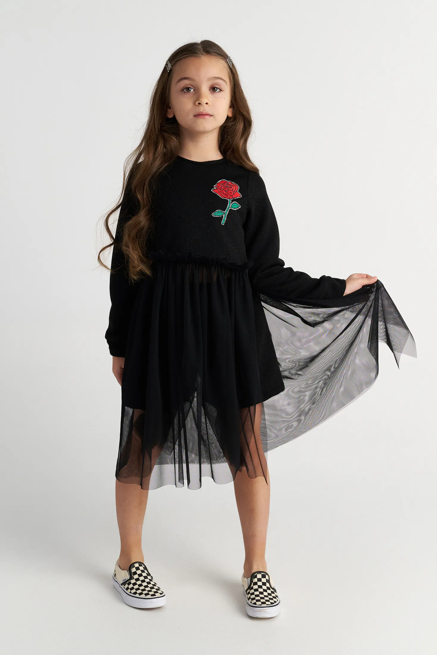 TWO IN A CASTLE - Two In A Castle TC SPARKLY ROSE SET W/TUTU TOP & SHORTS KID --- ΣΕΤ ΚΟΡΙΤΣΙ ΜΝ