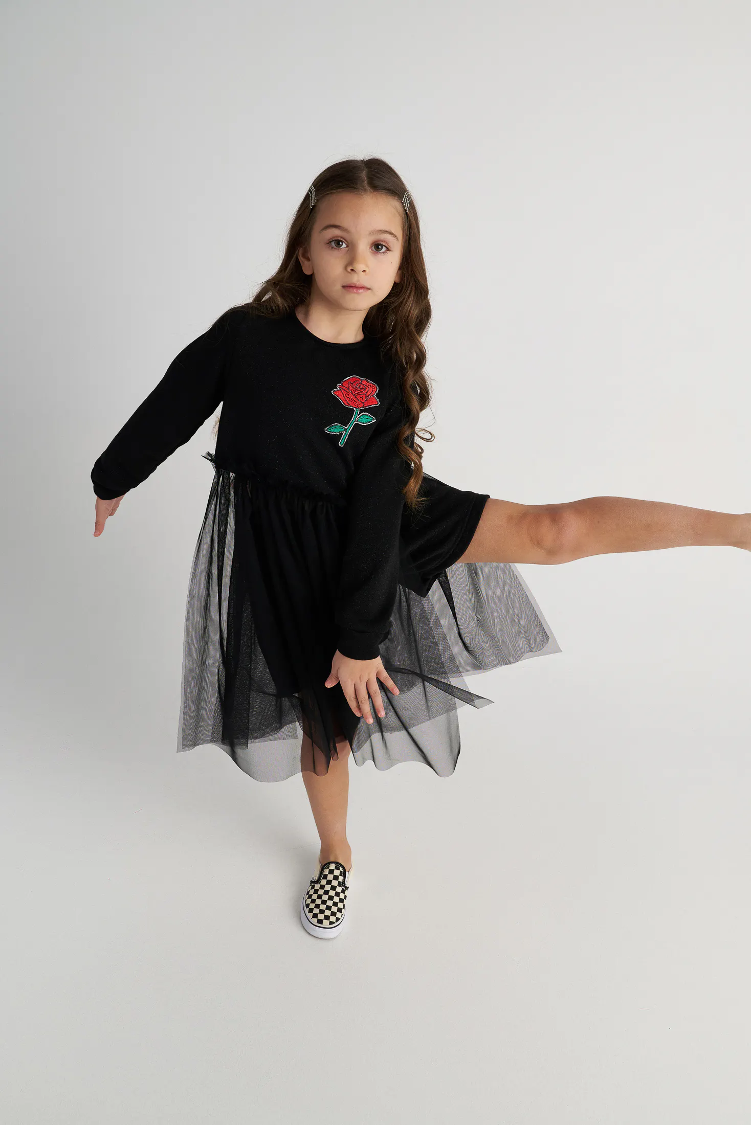 TWO IN A CASTLE - Two In A Castle TC SPARKLY ROSE SET W/TUTU TOP & SHORTS KID --- ΣΕΤ ΚΟΡΙΤΣΙ ΜΝ