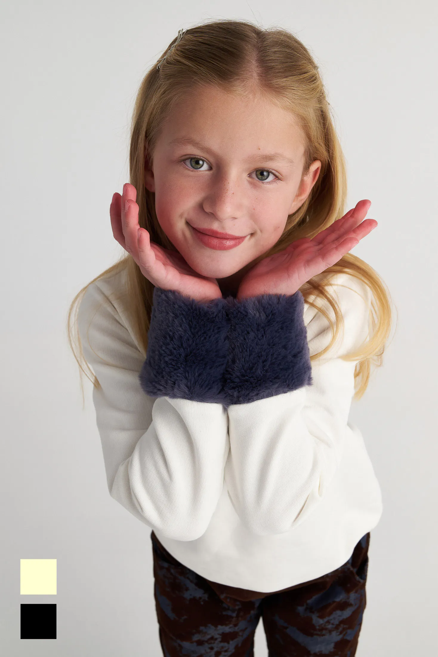 TWO IN A CASTLE - Two In A Castle TC COWGIRL FAUX FUR SLEEVES TOP KID+ --- ΜΠΛΟΥΖΑ ΚΟΡΙΤΣΙ Μ